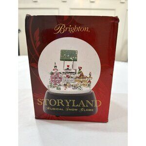 Brighton Storyland Musical Snow Globe Plays "Let it Snow" Christmas w/Box